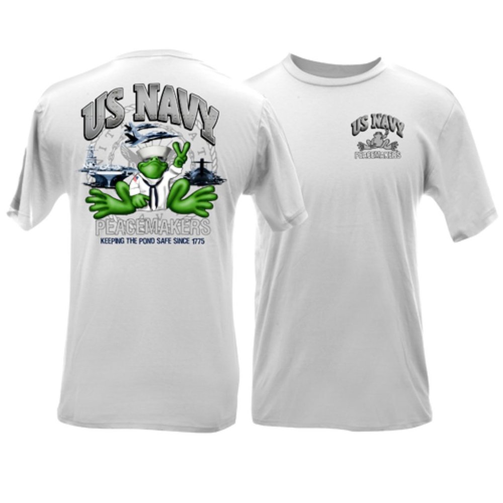 Peace Frogs "U S Navy Peacemakers" T-Shirt Sz S